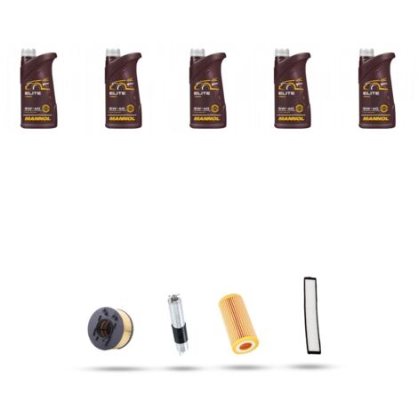 Kit tagliando 4 FILTRI e 5L OLIO compatibile con Bmw serie 3 (E46) 318 i ci 105kw dal 2001 (1/5)