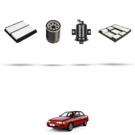 Kit tagliando 4 filtri compatibile con Toyota Corolla VIII 1.6 81kw Dal 1997 (1/5)