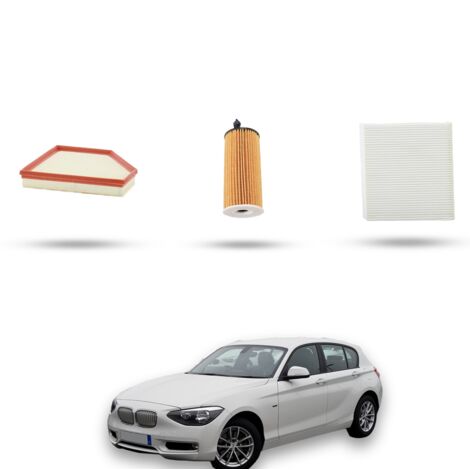 Kit Tagliando 3 filtri compatibile con Bmw serie 1 (F20,F21) 120I 135kw dal 2016 (1/4)