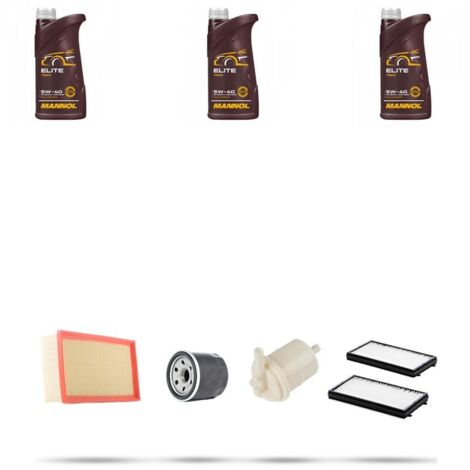 Kit tagliando 4 FILTRI e 3L OLIO compatibile con Hyundai Accent (LC) II 1.6i 77kw dal 2003 (1/5)