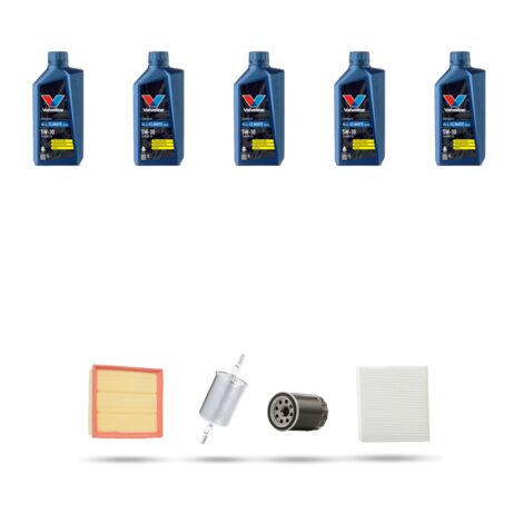 Kit tagliando 4 FILTRI e 5L OLIO compatibile con Audi A6 (C5) 2.0 20V 96kw dal 2001 (1/5)