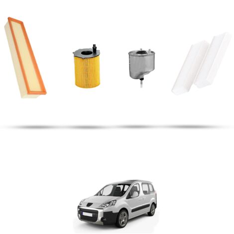 Kit tagliando 4 filtri compatibile con Peugeot Partner II 1.6 Hdi 55kw dal 2008 (1/5)