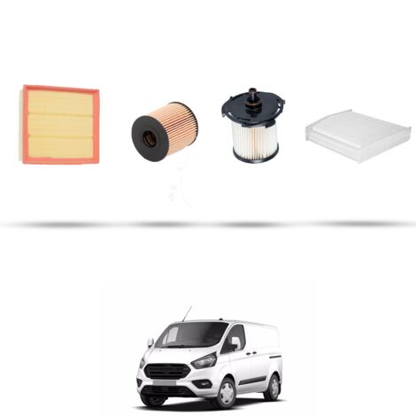 Kit tagliando 4 filtri compatibile con Ford Transit Custom 2.2 tdci 74kw dal 2012 (1/5)