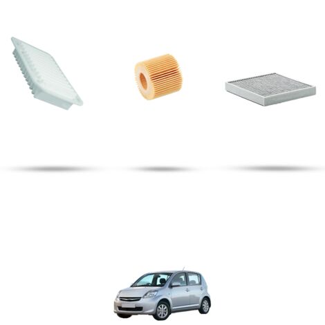 Kit tagliando 3 filtri compatibile con Subaru Justy IV 1.0 12v 51kw dal 2007 (1/4)