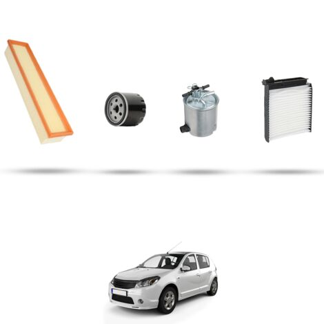 Kit tagliando 4 filtri compatibile con Dacia Sandero 1.5 dci 63kw dal 2009 (1/5)