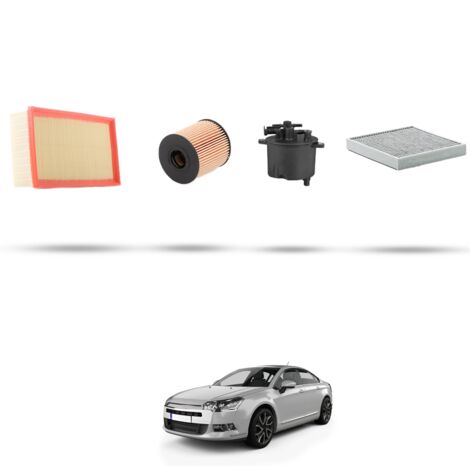 Kit tagliando 4 filtri compatibile con Citroen C5 III 2.2 HDI 125kw dal 2008 (1/5)