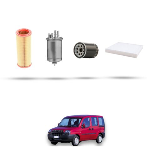 Kit tagliando 4 filtri compatibile con Fiat Doblo 1.9 D 46kw dal 2000 (1/5)