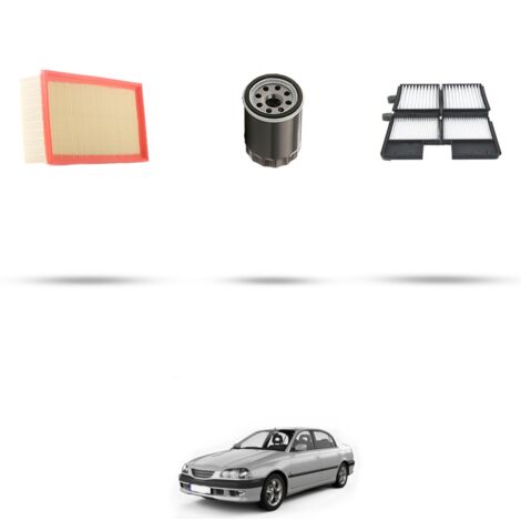 Kit tagliando 3 filtri compatibile con Toyota Avensis I (T22) 1.6 74kw Dal 1997 (1/4)