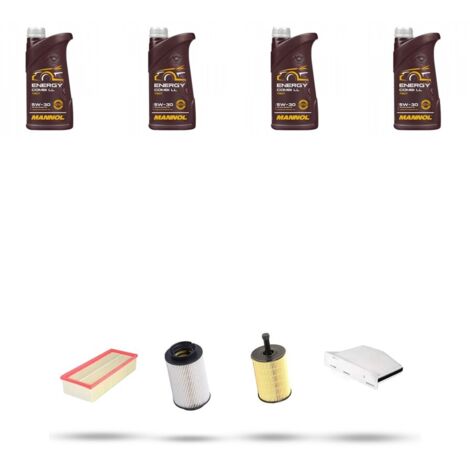 Kit tagliando 4 FILTRI e 4L OLIO compatibile con Vw Golf V (1K1,1K5,AJ5,5M1,521) 1.9 TDI 66kw Dal 2004 Al 2009 (1/5)