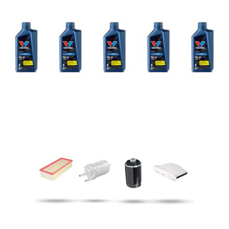 Kit tagliando 4 FILTRI e 5L OLIO compatibile con Skoda Superb II (3T) 2.0 TFSI 147kw Dal 2010 (1/5)
