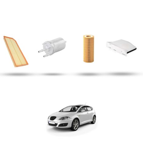 Kit tagliando 4 filtri compatibile con Seat Leon II (1P1) 2.0 TFSI FR 147kw dal 2006 al 2009 (1/5)
