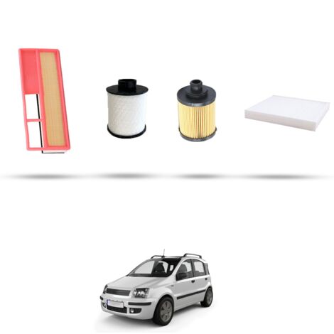Kit tagliando 4 filtri compatibile con Fiat Panda II 1.3 Multijet 16v 51kw dal 2003 (1/5)