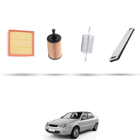 Kit tagliando 4 filtri compatibile con Citroen Xsara 1.4I 55kw dal 2000 (1/5)
