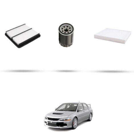 Kit tagliando 3 filtri compatibile con Mitsubishi Lancer VIII 1.5 80kw dal 2009 (1/4)
