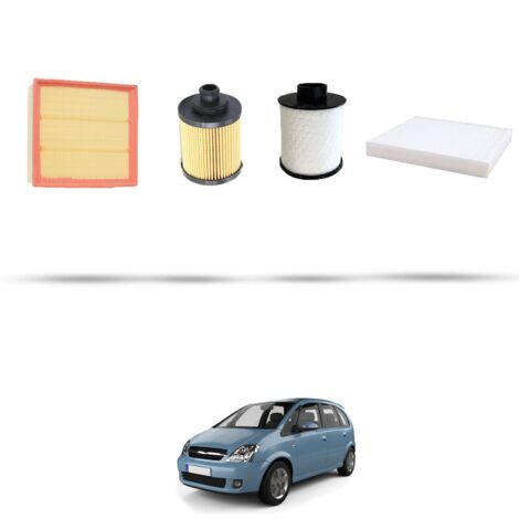Kit tagliando 4 filtri compatibile con Opel Meriva A 1.3 CDTI 55kw dal 2005 (1/5)