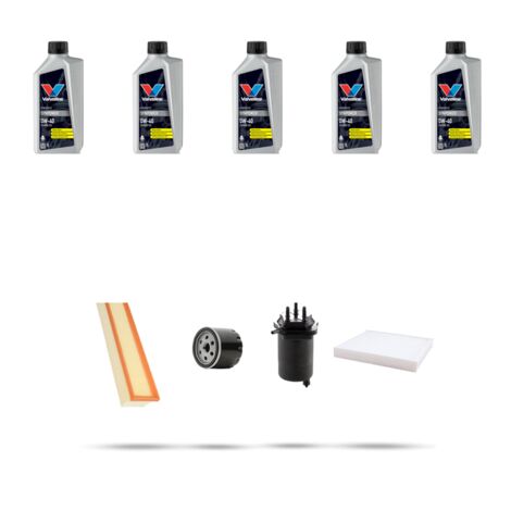 Kit tagliando 4 FILTRI e 5L OLIO compatibile con Renault Clio II 1.5 dci 48kw Dal 2001 (1/5)