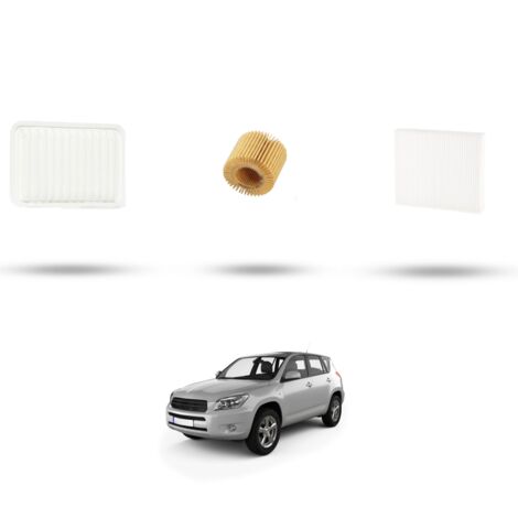 Kit tagliando 3 filtri compatibile con Toyota Rav 4 III 2.0 VVT-I 116kw Dal 2008 (1/4)
