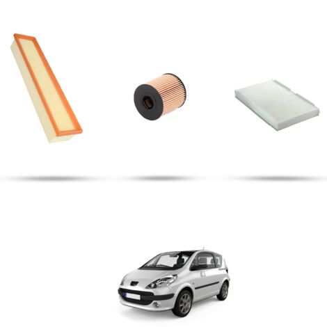 Kit tagliando 3 filtri compatibile con Peugeot 1007 1.4 54kw Dal 2005 (1/4)