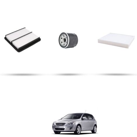 Kit tagliando 3 filtri compatibile con Kia Cee D (ED) 1.4 80kw dal 2007 (1/4)
