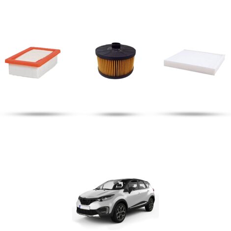 Kit tagliando 3 filtri compatibile con Renault Captur II 1.0 TCe 90 67Kw dal 2020 (1/4)