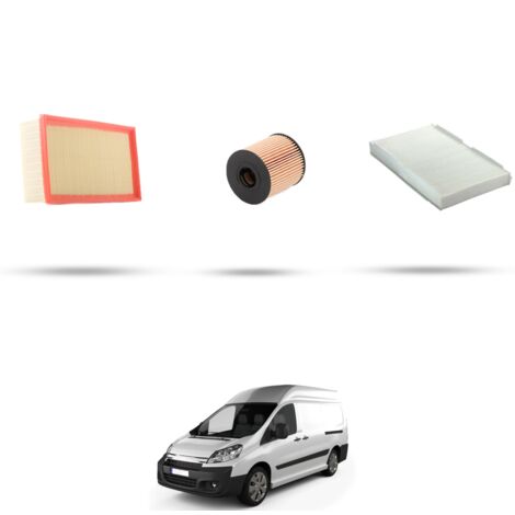 Kit tagliando 3 filtri compatibile con Citroen Jumpy II 2.0 103kw dal 2007 (1/4)