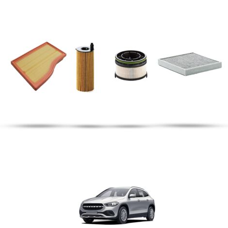 Kit tagliando 4 filtri compatibile con Mercedes GLA (H247) 200 d 110kw Dal 2020
