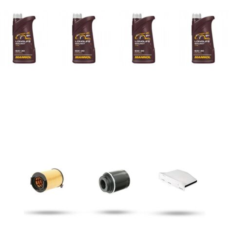 Kit tagliando 3 FILTRI e 4L OLIO compatibile con Vw Passat (362,365) 1.4 TSI 90kw Dal 2010 (1/5)