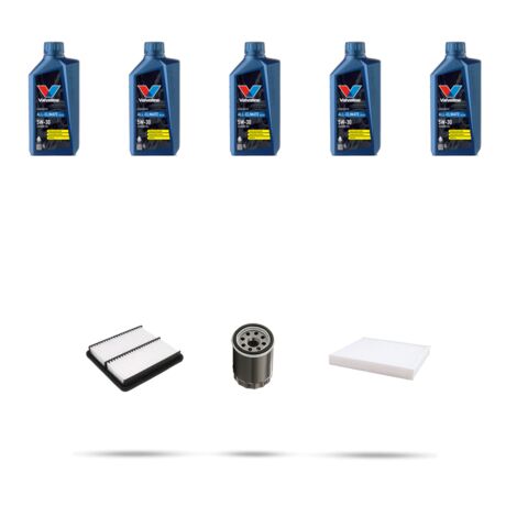Kit tagliando 3 FILTRI e 5L OLIO compatibile con Mitsubishi Lancer VIII 2.0 16v 217kw dal 2008 (1/5)