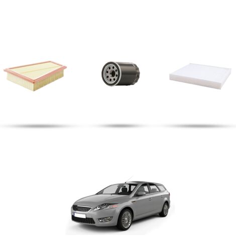 Kit tagliando 3 filtri compatibile con Ford Mondeo IV 2.0 FlexiFuel 107kw dal 2009 (1/4)
