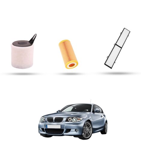 Kit Tagliando 3 filtri compatibile con Bmw Serie 1 (E81,E82,E87,E88) 118 i 95kw dal 2004 al 2012 (1/4)