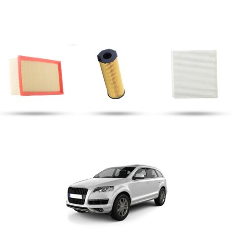 Kit Tagliando 3 filtri compatibile con Audi Q7 (4L) 6.0 tdi 368kw dal 2008