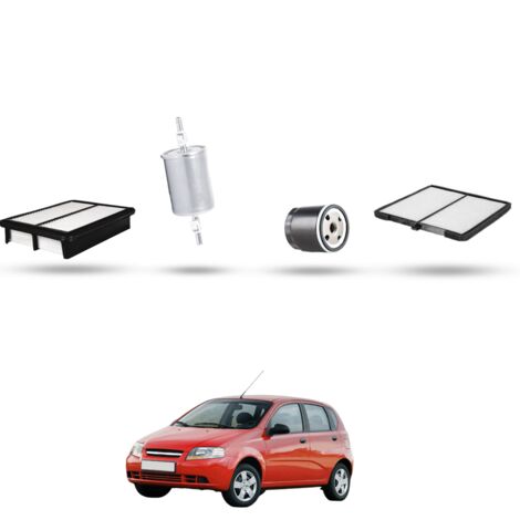 Kit tagliando 4 filtri compatibile con Chevrolet Kalos 1.4 16v 69kw dal 2003 al 2004 (1/5)