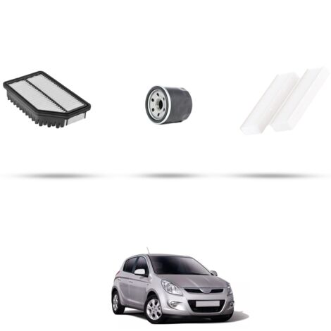 Kit tagliando 3 filtri compatibile con Hyundai i20 1.4 LPG 75KW dal 2008 (1/4)