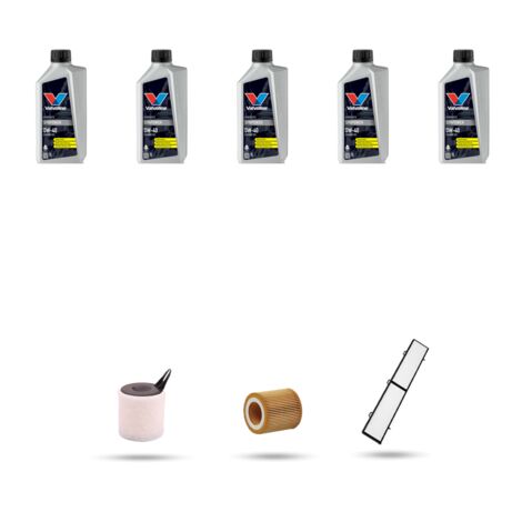 Kit tagliando 3 FILTRI e 5L OLIO compatibile con Bmw serie 3 (E90,E91,E92,E93) 320i 110kw dal 2005 (1/4)