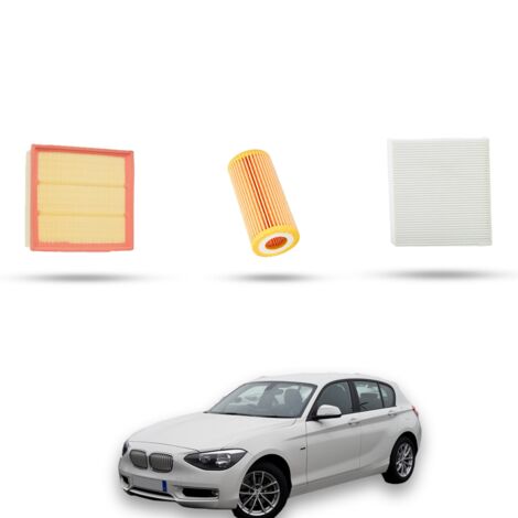 Kit Tagliando 3 filtri compatibile con Bmw Serie 1 (F20,F21) 118I 125kw dal 2015 (1/4)