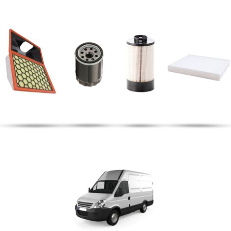 Kit tagliando 4 filtri compatibile con Iveco Daily IV 50C 15 3.0 HPI 107kw dal 2009 (1/5)