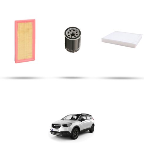 Kit tagliando 3 filtri compatibile con Opel Crossland X (P17) 1.2 96kw dal 2017 (1/4)