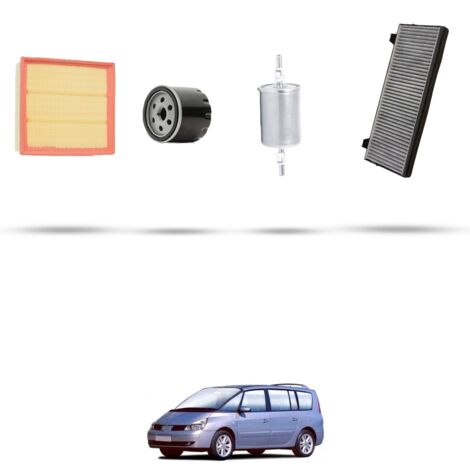 Kit tagliando 4 filtri compatibile con Renault Espace IV 2.0 16V Turbo 120Kw dal 2002 (1/5)