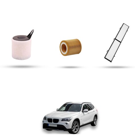 Kit tagliando 3 filtri compatibile con Bmw x1 (E84) 18i 110kw dal 2010 (1/4)
