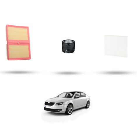 Kit tagliando 3 filtri compatibile con Skoda Octavia III 1.0 TSI 85kw Dal 2016 (1/4)