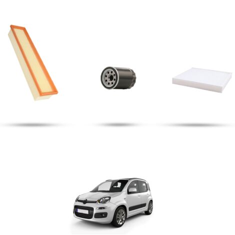 Kit tagliando 3 filtri compatibile con Fiat Panda III 1.2 51kw dal 2012 (1/4)