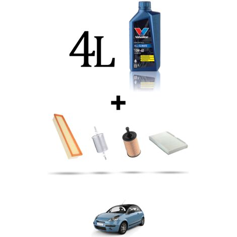 Kit tagliando 3 FILTRI e 4L OLIO compatibile con Citroen C3 Pluriel 1.6 16v 80kw dal 2003 (1/5)