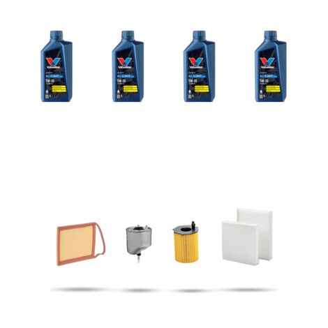 Kit tagliando 4 FILTRI e 4L OLIO compatibile con Citroen C4 Cactus 1.6 Hdi 68kw dal 2014 (1/5)