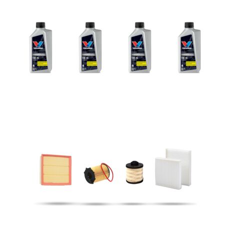 Kit tagliando 4 FILTRI e 4L OLIO compatibile con Ds3 1.6 BlueHdi 85kw dal 2014 (1/5)