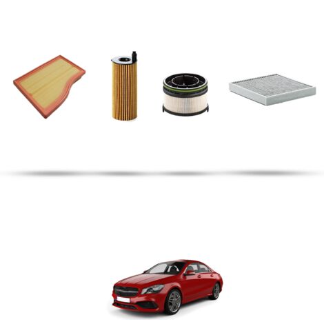 Kit tagliando 4 filtri compatibile con Mercedes CLA (C118-W118-X118) 180d 85kw Dal 2020 (1/5)