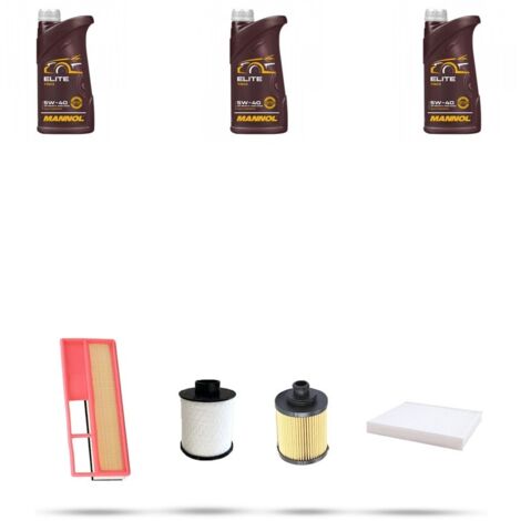 Kit tagliando 4 FILTRI e 3L OLIO compatibile con Fiat Panda II 1.3 Multijet 16v 51kw dal 2003 (1/5)
