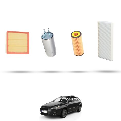 Kit tagliando 4 filtri compatibile con Fiat Croma II 2.4 JTD 147kw dal 2005 (1/5)