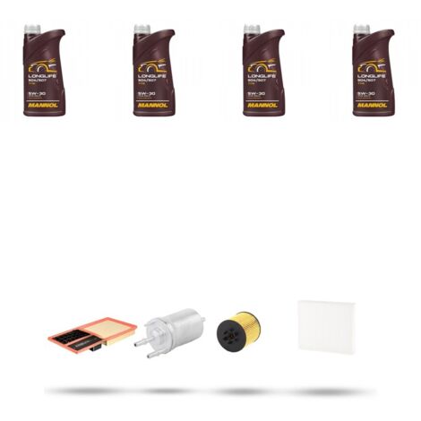 Kit tagliando 4 FILTRI e 4L OLIO compatibile con Vw POLO IV (9N) 1.6 16V 77kw Dal 2006 al 2009 (1/5)