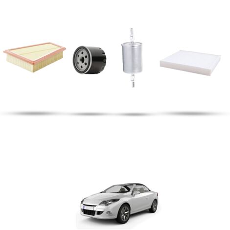 Kit tagliando 4 filtri compatibile con Renault Megane CC 2.0 16V TCE 132Kw dal 2010 (1/5)