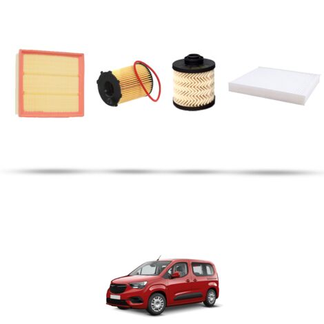 Kit tagliando 4 filtri compatibile con Opel Combo E 1.6 d 55kw Dal 2018 (1/5)